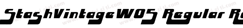 StashVintageW05 Regular Regular字体转换